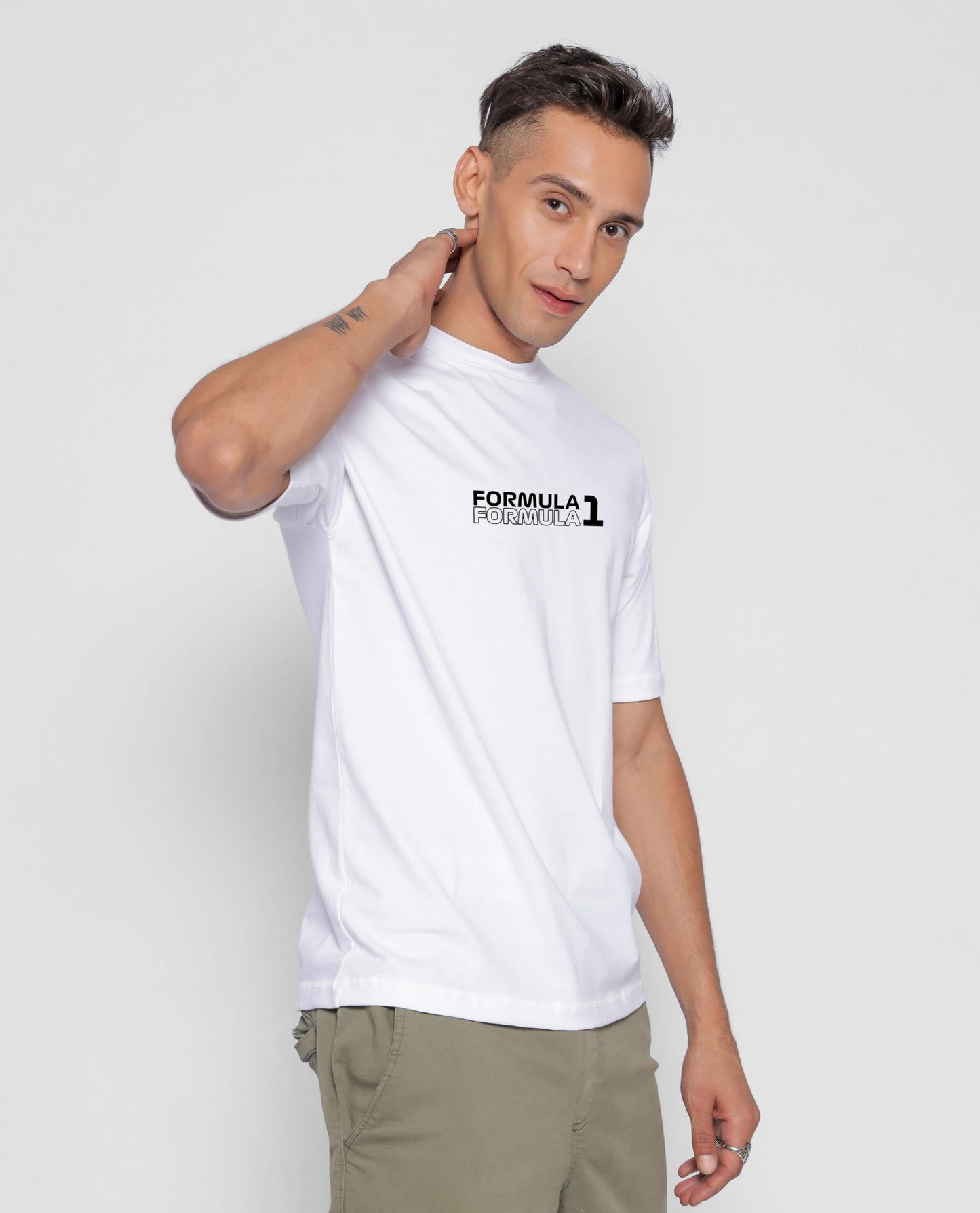 Starton Apparel Unisex Cotton T-Shirt from ula 1 Supercar Graphic Print Oversized Fit