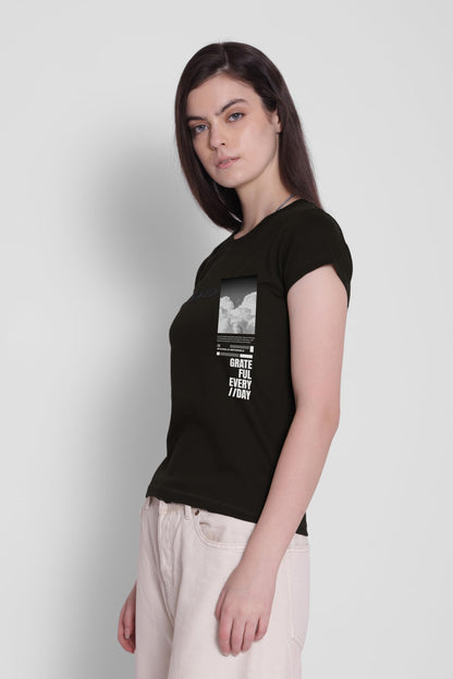 Starton Apparel Women's Regular Fit Round Neck T-Shirt for Women