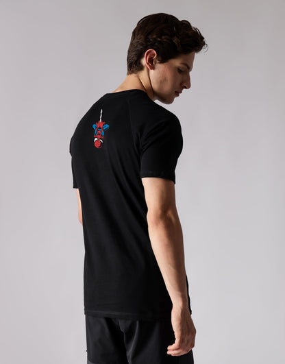Starton Apparel 100% Cotton Spidey Superhero Graphic Regular Fit Men Raglan Sleeve Gym t Shirts for Men Workout