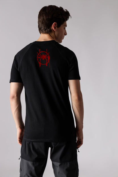 Starton Apparel 100% Cotton Spidey Superhero Graphic Regular Fit Men Raglan Sleeve Gym t Shirts for Men Workout
