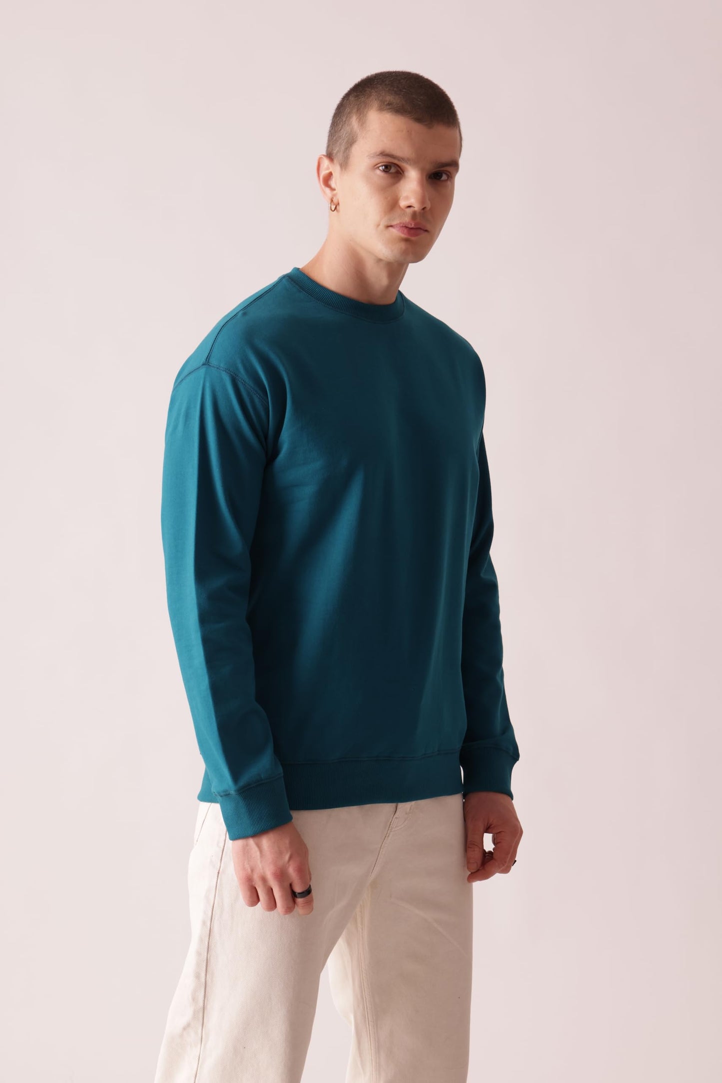 Starton Apparel Oversized Sweatshirt for Men 100% Cotton Terry 280GSM Heavy French Terry Sweatshirt Basic