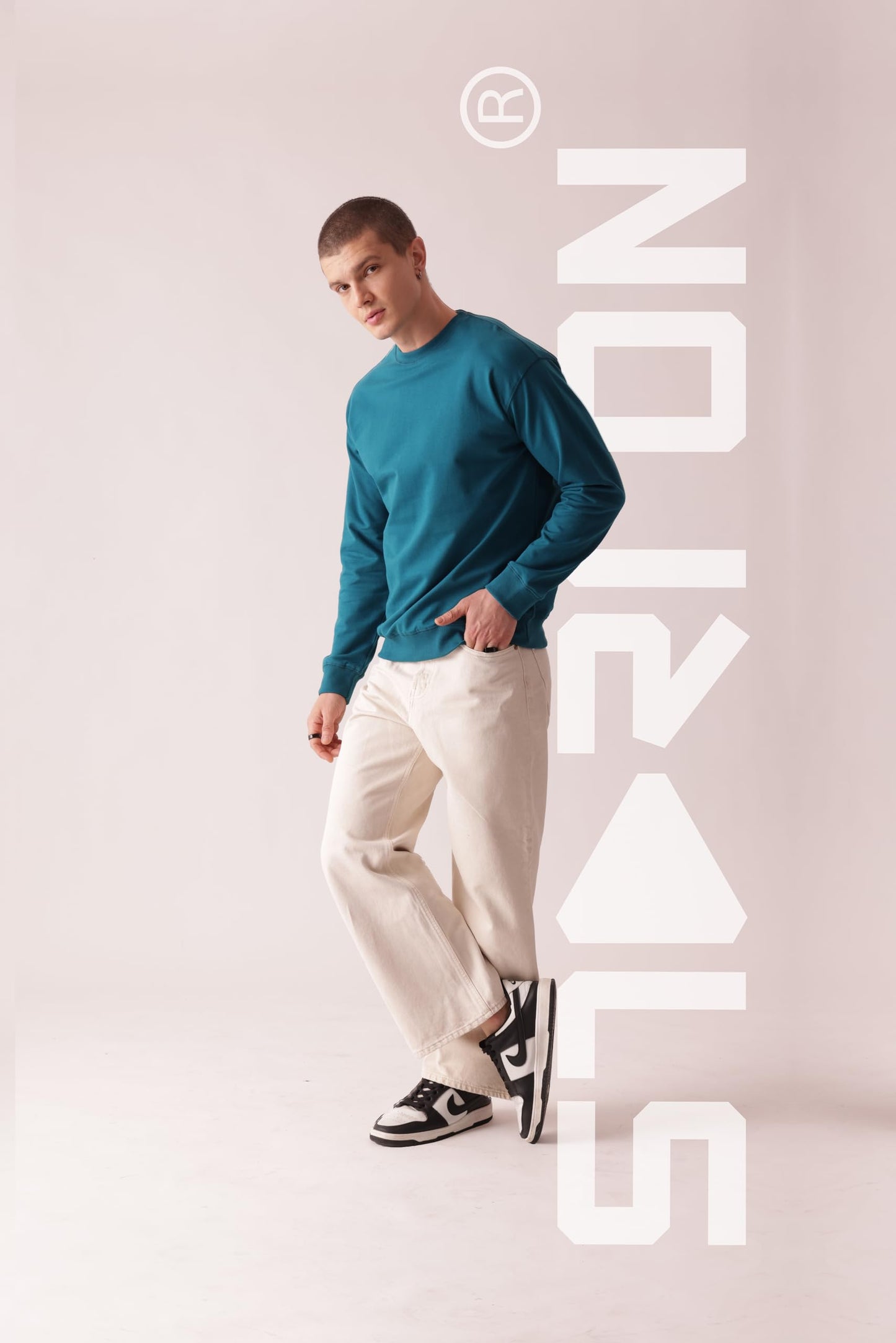 Starton Apparel Oversized Sweatshirt for Men 100% Cotton Terry 280GSM Heavy French Terry Sweatshirt Basic
