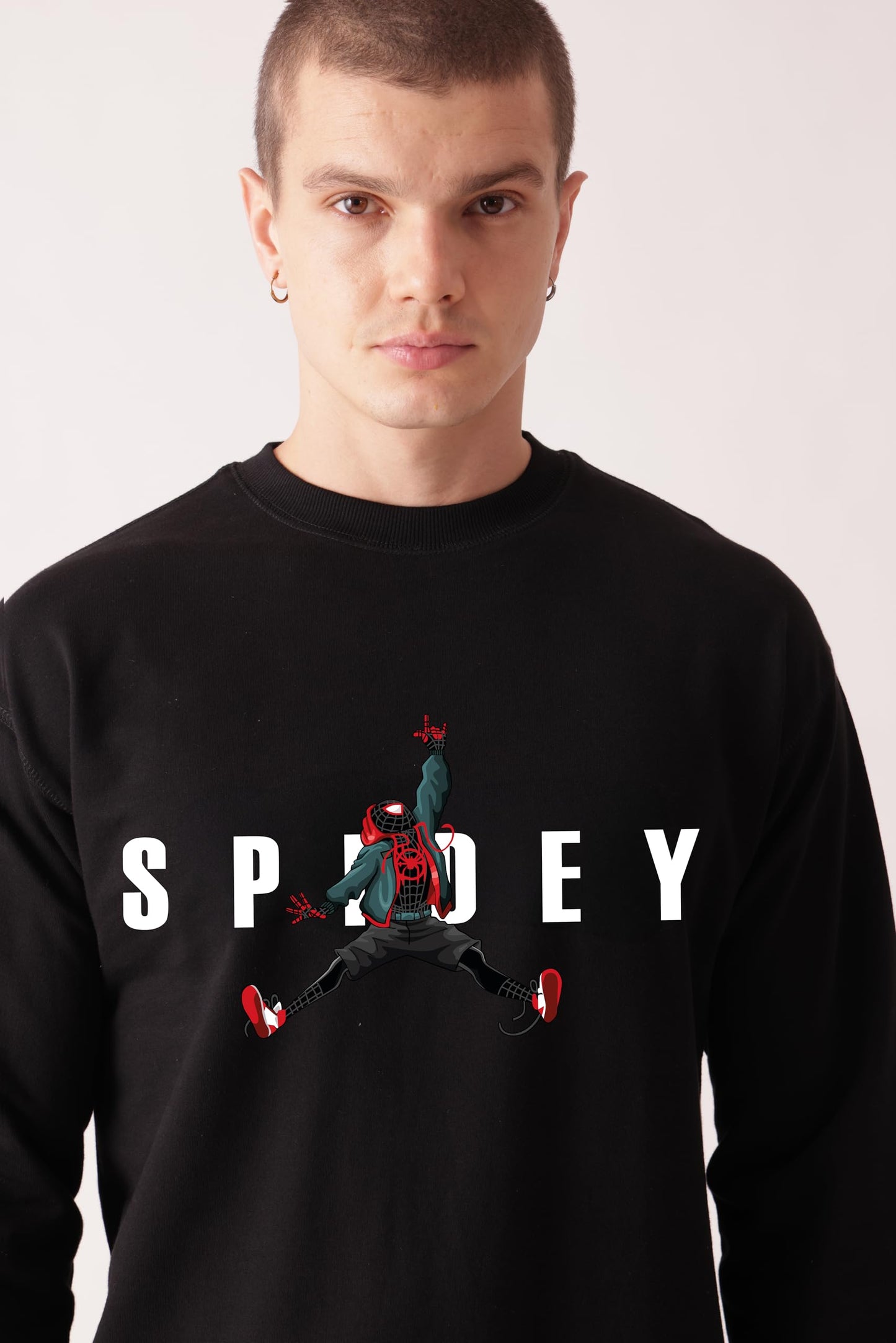 Starton Apparel Premium Oversized Sweatshirt for Men, 100% Cotton Terry 300GSM, Marvel Superhero Anime Graphic Print, Drop Shoulder