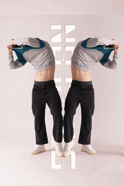 Starton Apparel Crew Neck Sweatshirt for Men 100% Cotton Terry 280GSM Heavy French Terry Dual Tone