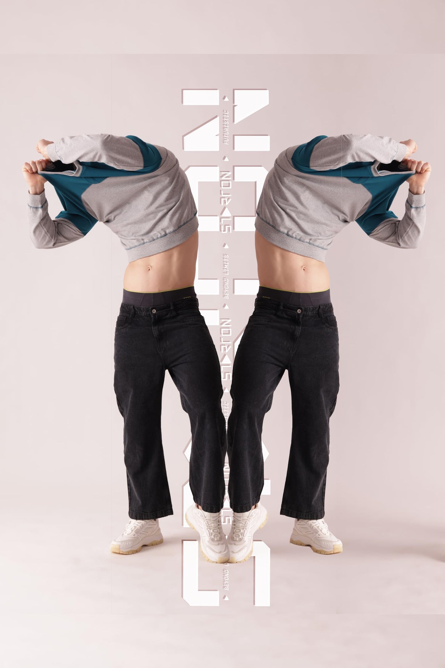 Starton Apparel Crew Neck Sweatshirt for Men 100% Cotton Terry 280GSM Heavy French Terry Dual Tone