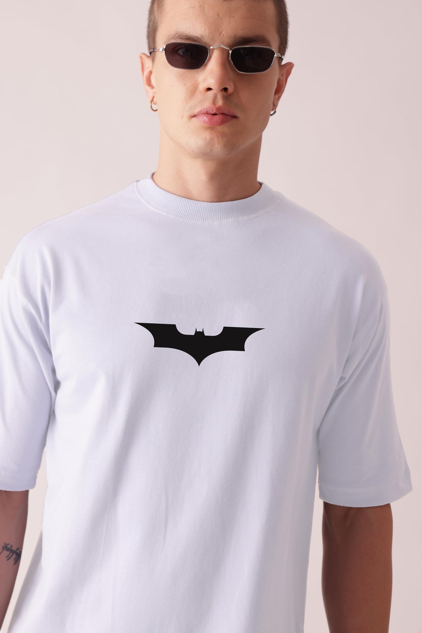 Starton Apparel 100% Cotton DC Batman Joker Graphic T-Shirt, Oversized Fit, Front & Back Print, for Men & Boys