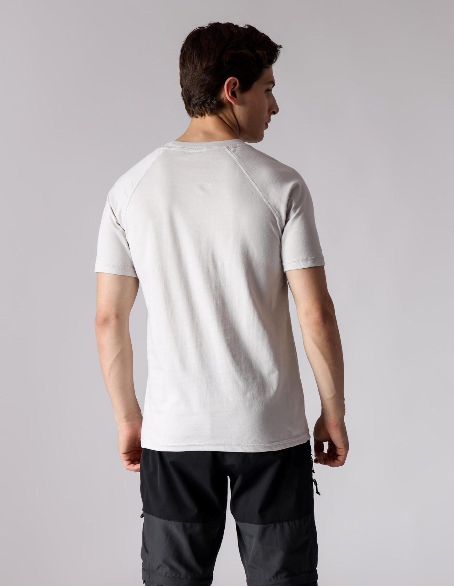 Starton Apparel Men's Pure Cotton Raglan Sleeve Crew Neck T-Shirt for Men Gym Alpha Print