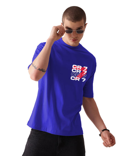 Starton Apparel Unisex Cotton Football Graphic Print Oversized Fit T-Shirt