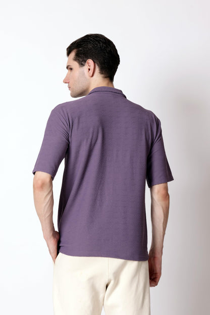Starton Apparel Men's Textured Casual Shirts, Half Sleeve, Plain, Stylish, Fancy