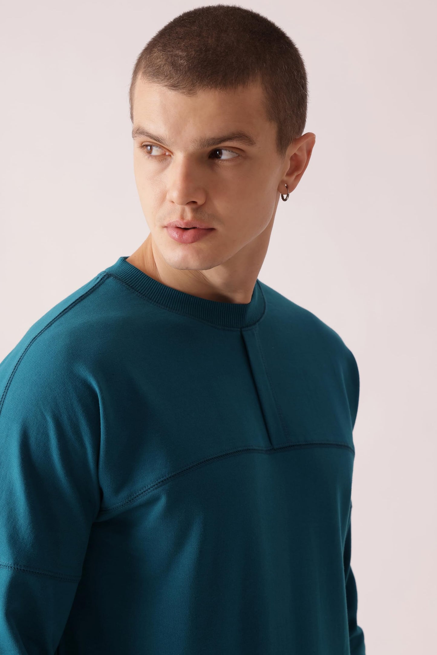 Starton Apparel Crew Neck Sweatshirt for Men 100% Cotton Terry 280GSM Heavy French Terry Dual Tone