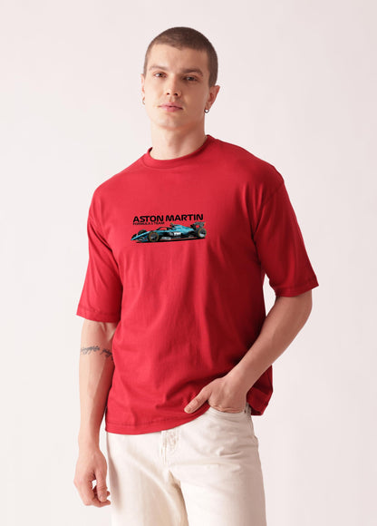 Starton Apparel Unisex Cotton T-Shirt from ula 1 Supercar Graphic Print Oversized Fit