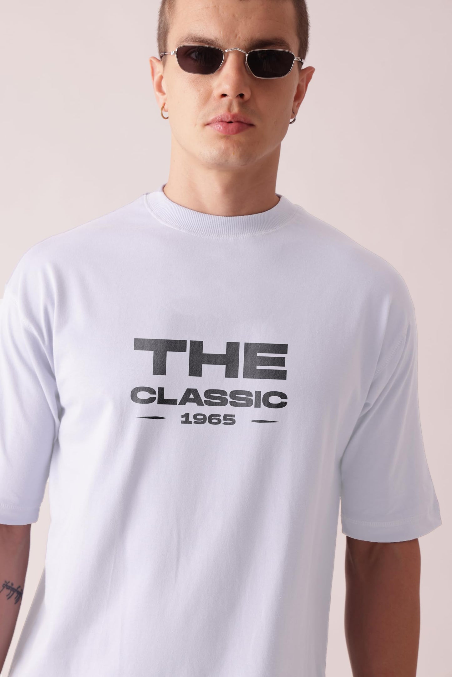 Starton Apparel Premium Unisex Oversized T-Shirt for Men Women 100% Cotton Drop Shoulder Car Graphic Front and Back Printed