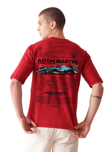 Starton Apparel Unisex Cotton T-Shirt from ula 1 Supercar Graphic Print Oversized Fit