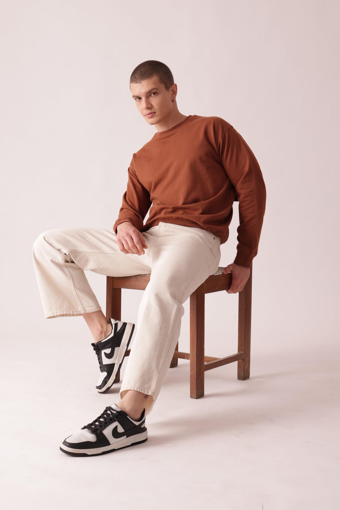 Starton Apparel Oversized Sweatshirt for Men 100% Cotton Terry 280GSM Heavy French Terry Sweatshirt Basic
