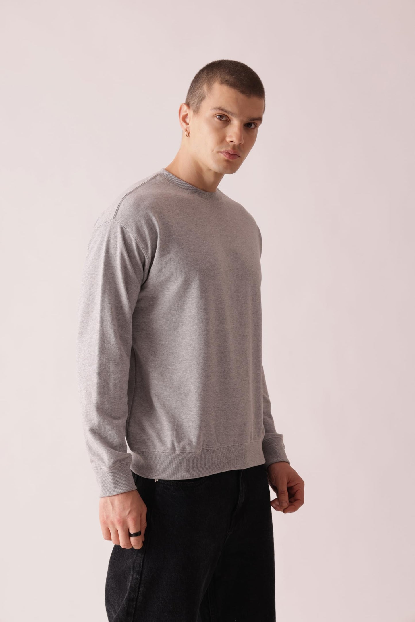 Starton Apparel Oversized Sweatshirt for Men 100% Cotton Terry 280GSM Heavy French Terry Sweatshirt Basic