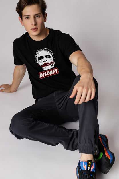 Starton Apparel 100% Cotton DC Batman Joker Graphic T-Shirt, Oversized Fit, Front & Back Print, for Men & Boys