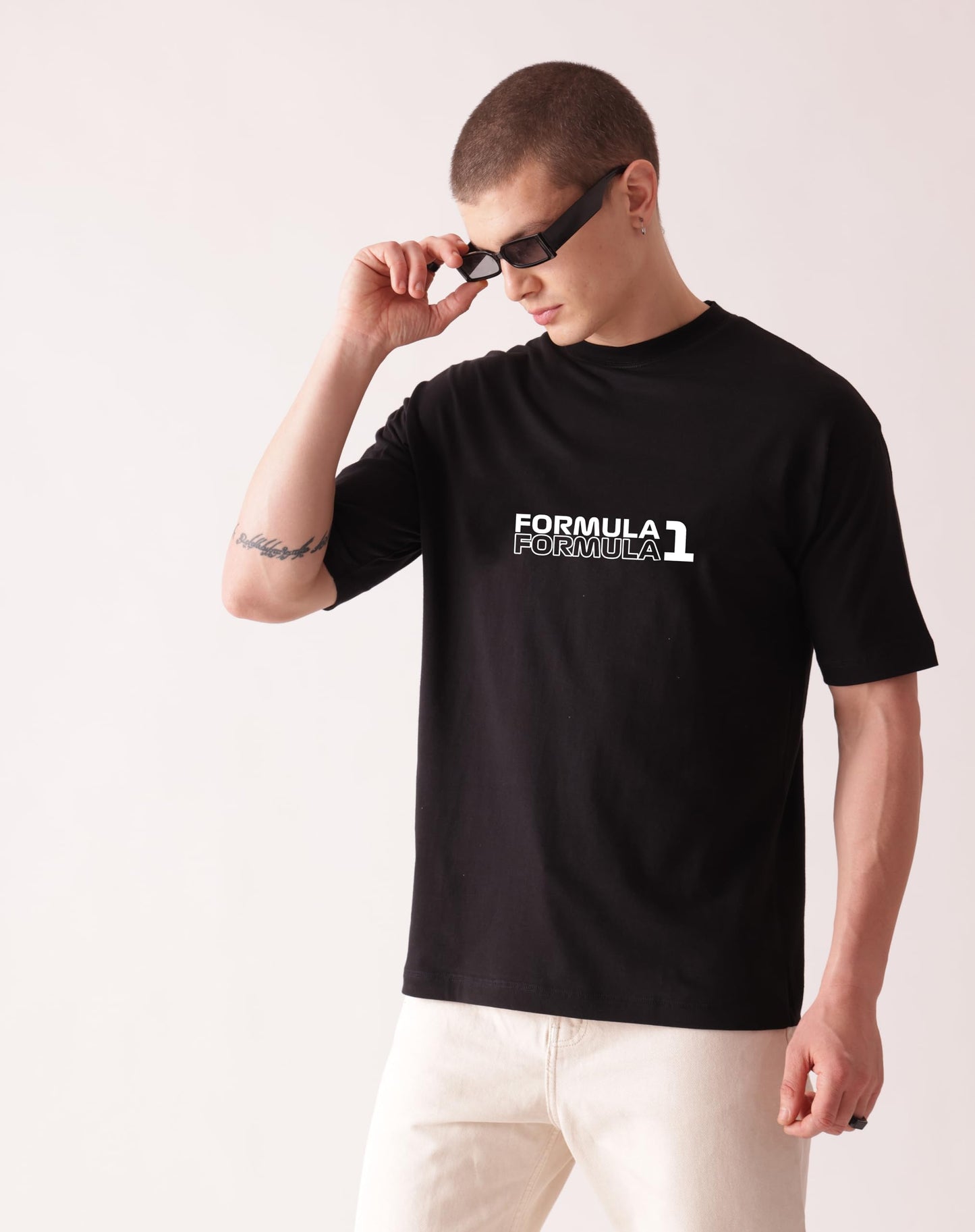 Starton Apparel Unisex Cotton T-Shirt from ula 1 Supercar Graphic Print Oversized Fit