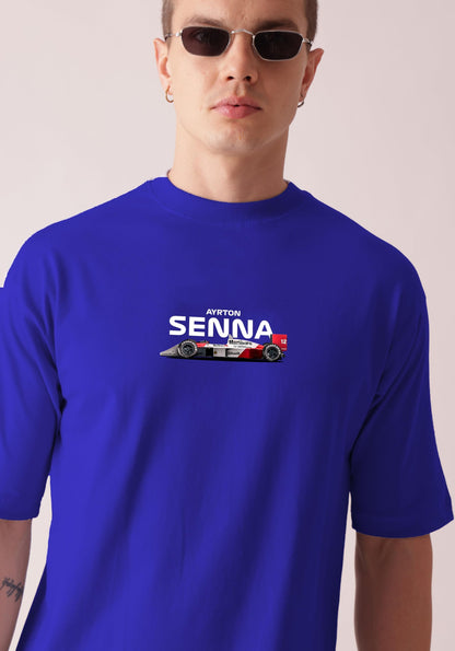 Starton Apparel Unisex Cotton Formula 1 Lewis Hamilton Norris Senna F1 Motorsport Graphic Print Oversized Fit T-Shirt