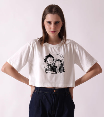 Demon Slayer Crop Top — Women's