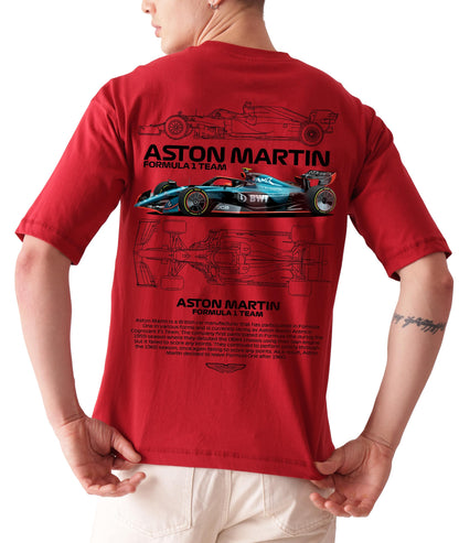 Starton Apparel Unisex Cotton T-Shirt from ula 1 Supercar Graphic Print Oversized Fit