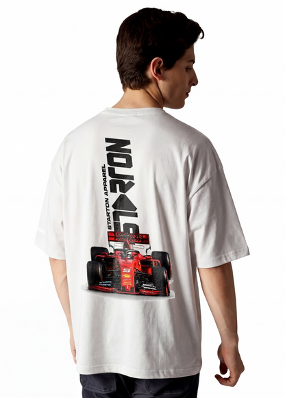 Starton Apparel Unisex Cotton T-Shirt from ula 1 Supercar Graphic Print Oversized Fit