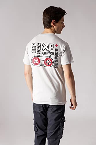 Starton Apparel XP Mixup 3D Print | Back Printed t Shirt for Men | Pre Combed Cotton (Bio-Washed) 180 GSM (STM-022)
