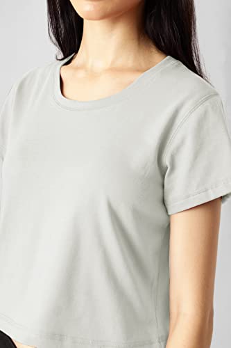 Starton Apparel Trendy Women's Round Neck 100% Pure pre Combed Cotton Coverstitched Crop Tops for Women (STW-001)