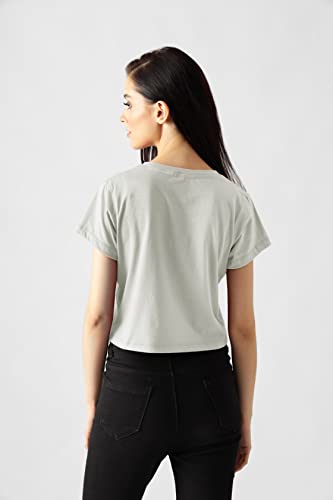 Starton Apparel Trendy Women's Round Neck 100% Pure pre Combed Cotton Stylish Western Crop Tops for Women Panda Print (STW-002)
