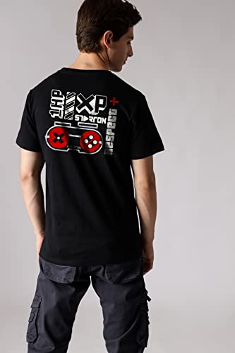 Starton Apparel XP Mixup 3D Print | Back Printed t Shirt for Men | Pre Combed Cotton (Bio-Washed) 180 GSM (STM-022)