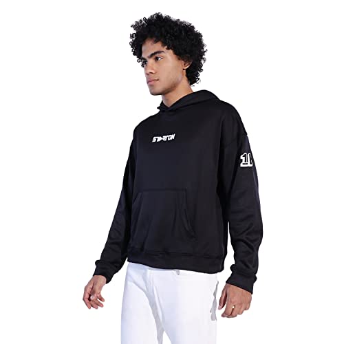 z Starton Apparel Men's Oversized Hoodies Light Weight 3D Print Typo
