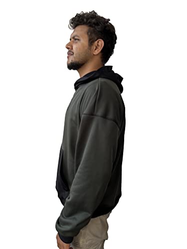 z Starton Apparel Men's Oversized Hoodies Light Weight 3D Print Typo