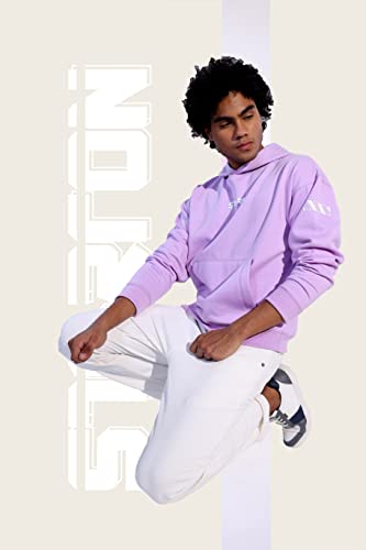 z Starton Apparel Men's Oversized Hoodie Heavy Weight 3D Print Typo