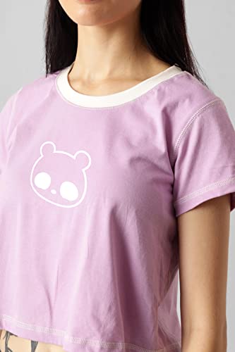 Starton Apparel Trendy Women's Round Neck 100% Pure pre Combed Cotton Stylish Western Crop Tops for Women Panda Print (STW-002)