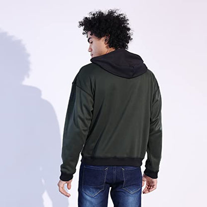 z Starton Apparel Men's Oversized Hoodies Light Weight 3D Print Typo