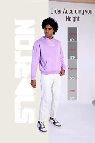 z Starton Apparel Men's Oversized Hoodie Heavy Weight 3D Print Typo