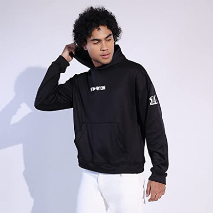 z Starton Apparel Men's Oversized Hoodies Light Weight 3D Print Typo